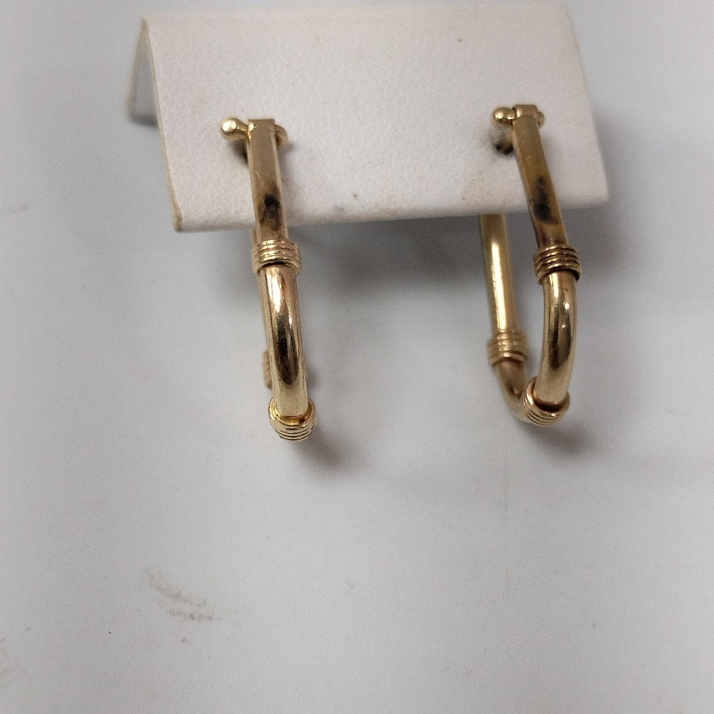 ARRACADAS PAR ORO 14 K 2.7 GRMS (SEMINUEVO)