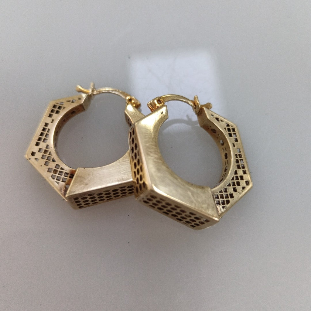 ARRACADAS PAR ORO 10 K 3.4 GRMS (SEMINUEVO)