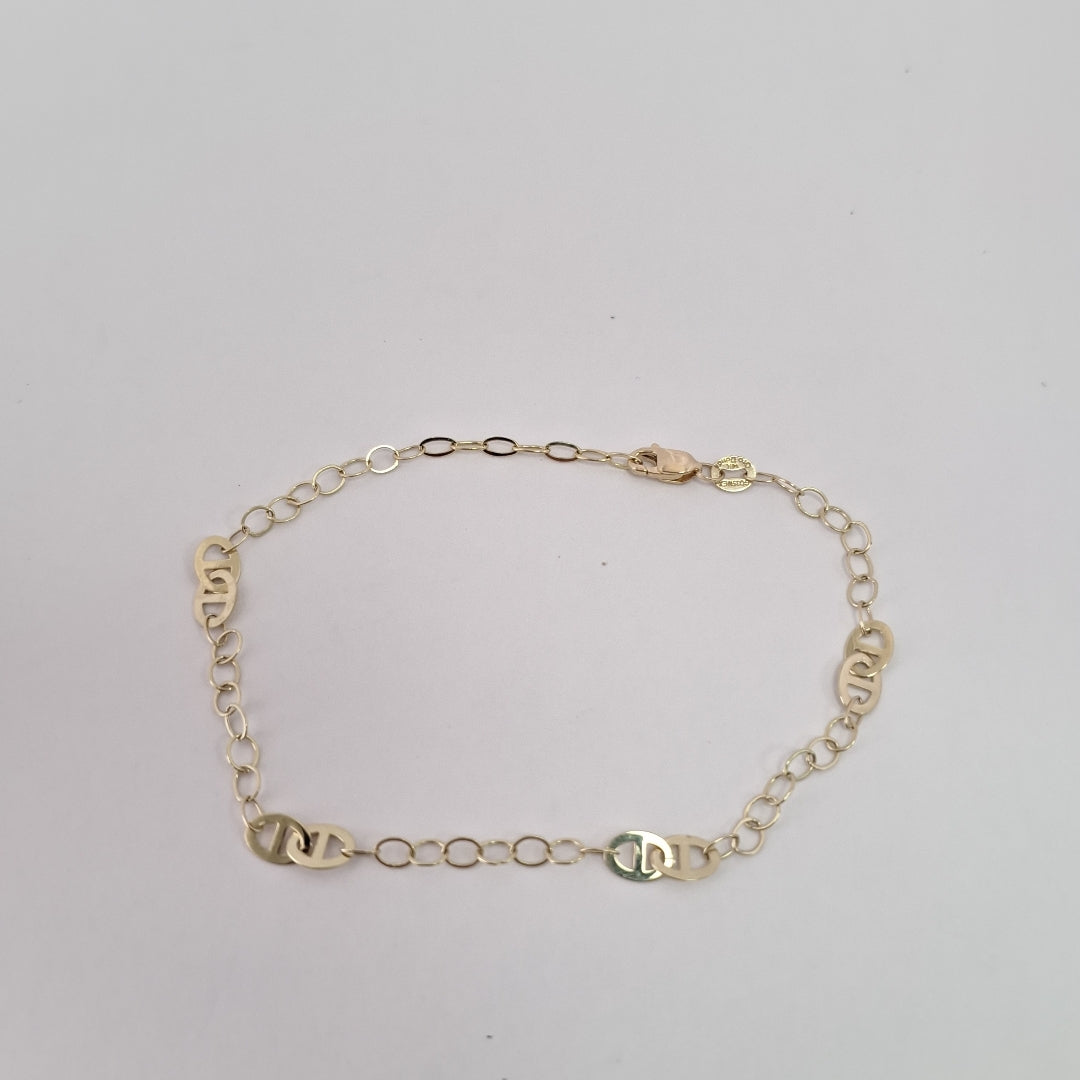 PULSERA ESPECIAL 14K 21 CM 1.9 GR (NUEVO)