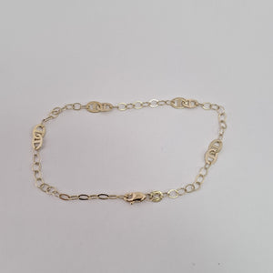 PULSERA ESPECIAL 14K 21 CM 1.9 GR (NUEVO)