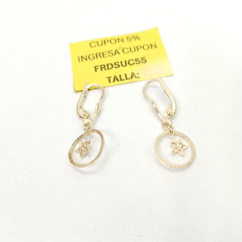 ARETES PAR ORO 14 K 1,60 GRMS (SEMINUEVO)