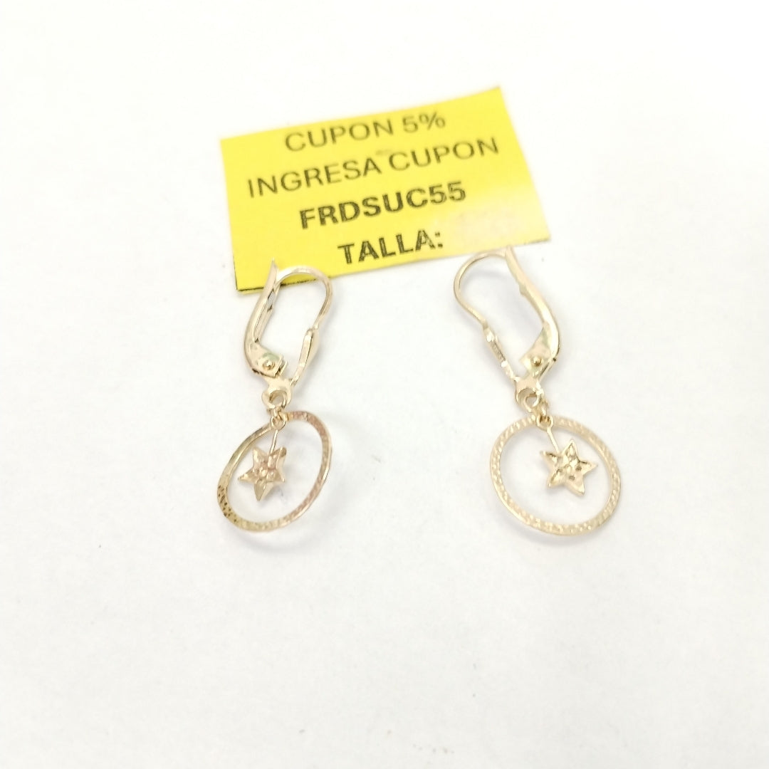 ARETES PAR ORO 14 K 1,60 GRMS (SEMINUEVO)