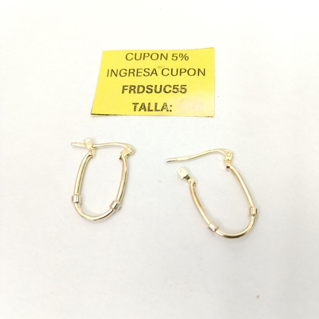 ARRACADAS PAR ORO 14 K 1,40 GRMS (SEMINUEVO)