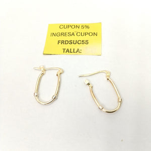 ARRACADAS PAR ORO 14 K 1,40 GRMS (SEMINUEVO)