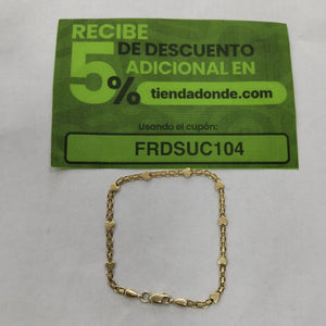 PULSERA ORO 14 K 3.9 GRMS (SEMINUEVO)