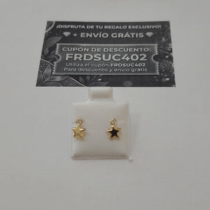 BROQUELES BROQUEL FIG ESTRELLA C CIRCONIA 14K 0.2603 GR (NUEVO)