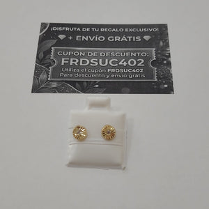 BROQUELES BROQUEL FIG BOTON C CIRCONIA 14K 0.2916 GR (NUEVO)