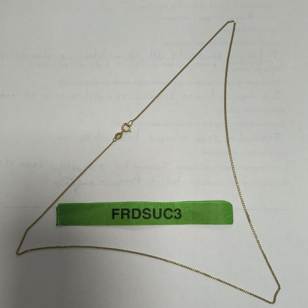 CADENA ORO 14 K 1,50 GRMS (SEMINUEVO)