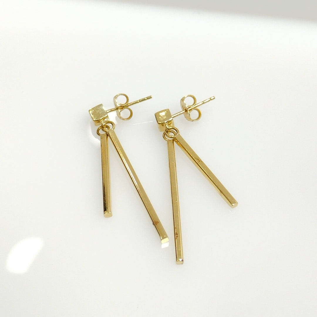 ARETES PAR ORO 14 K 2,00 GRMS (SEMINUEVO)