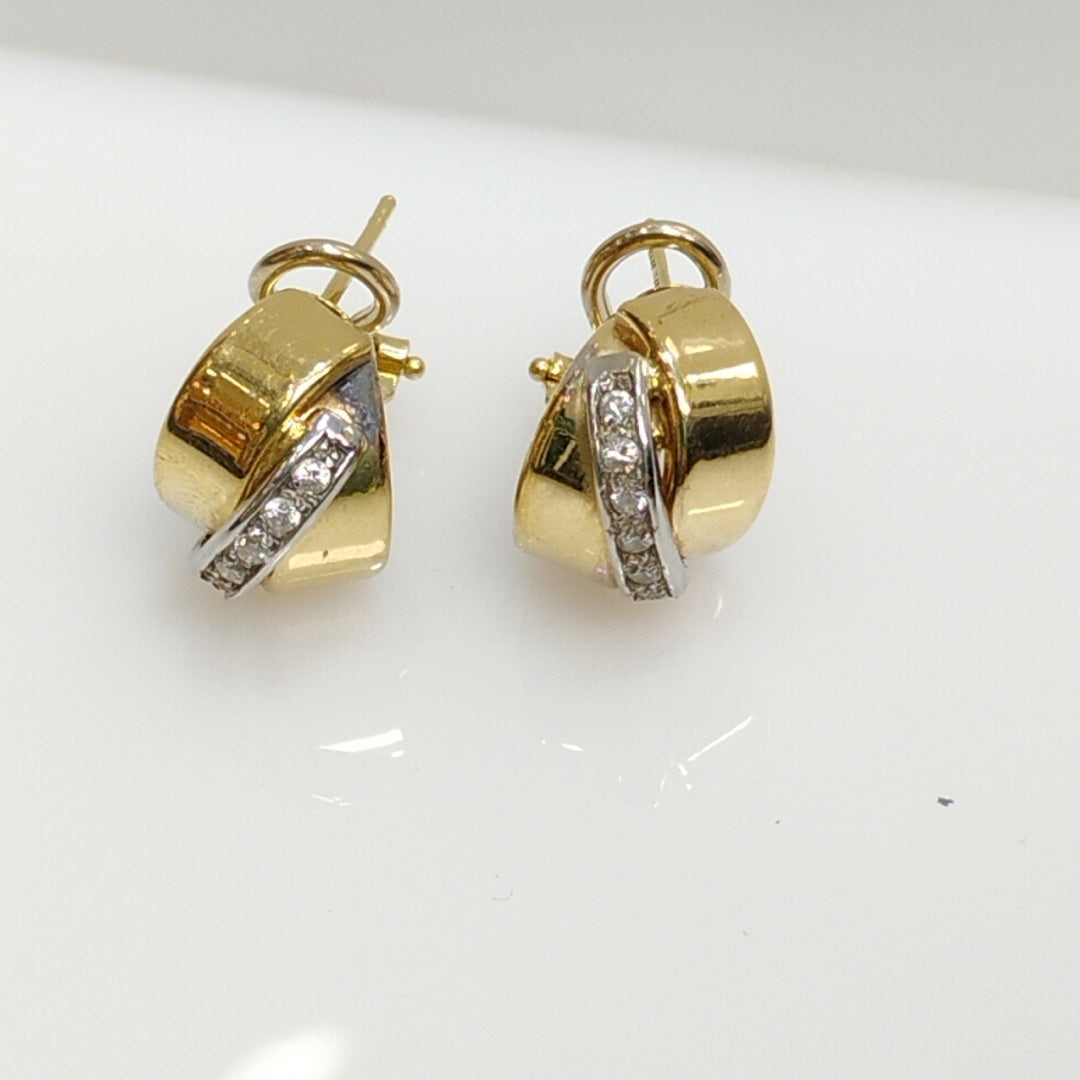 ARETES PAR ORO 14 K 5,10 GRMS (SEMINUEVO)