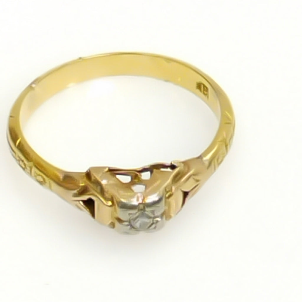 SOLITARIO ORO 14 K 1,70 GRMS (SEMINUEVO)