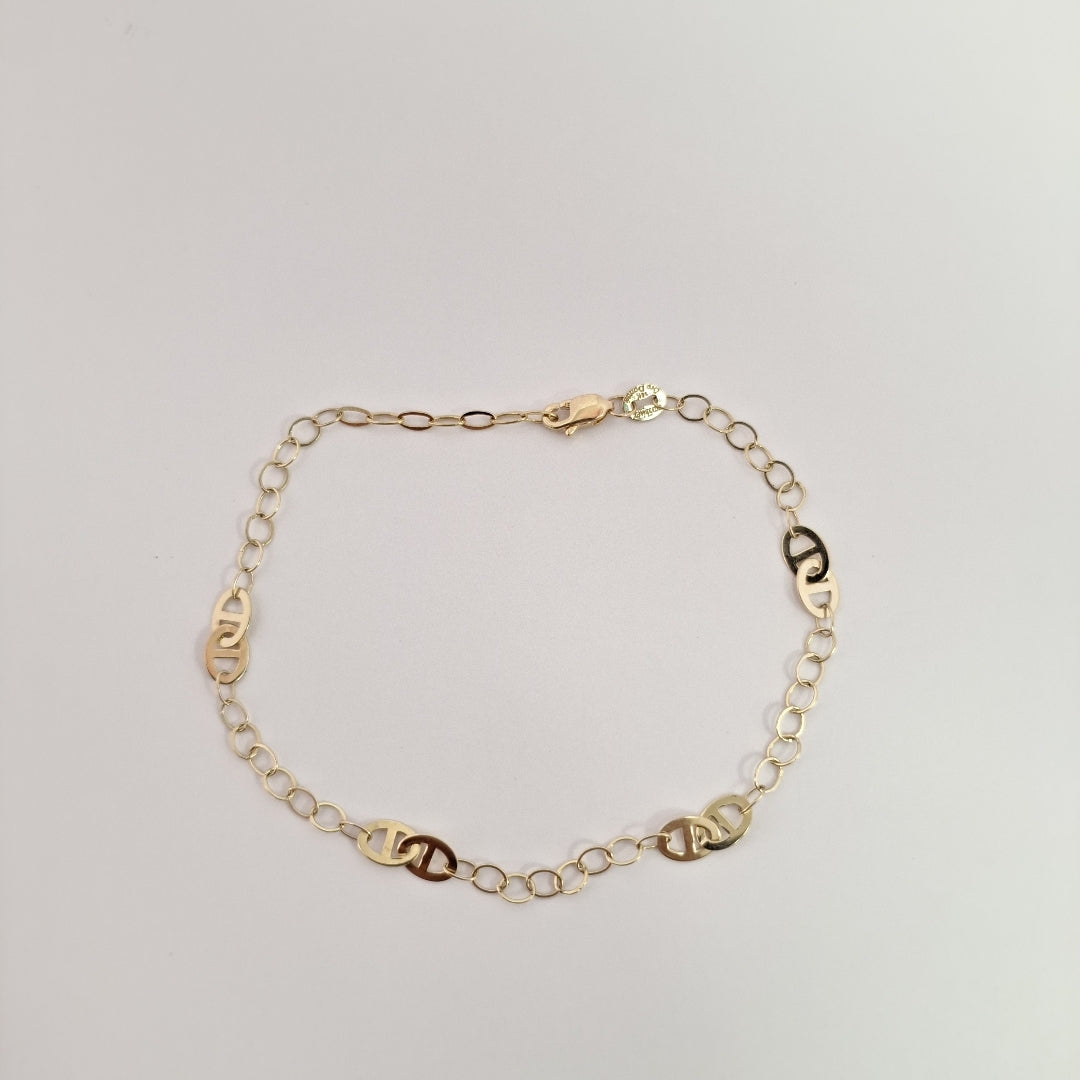 PULSERA ESPECIAL 14K 21 CM 1.9 GR (NUEVO)