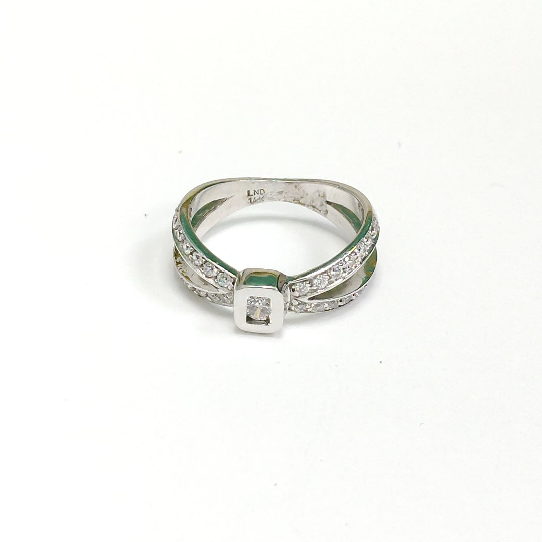 ANILLITO ORO BLANCO 14 K 4,40 GRMS (SEMINUEVO)