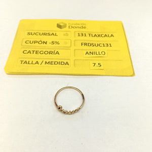 ANILLITO ORO 14 K 1.2 GRMS (SEMINUEVO)