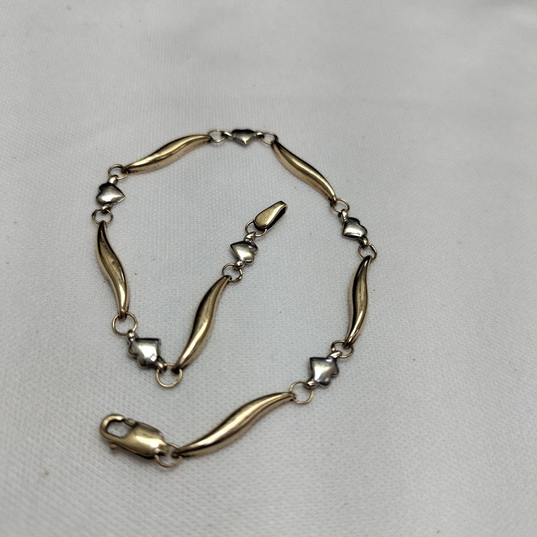 PULSERA ORO COMBINADO 14 K 2,40 GRMS (SEMINUEVO)