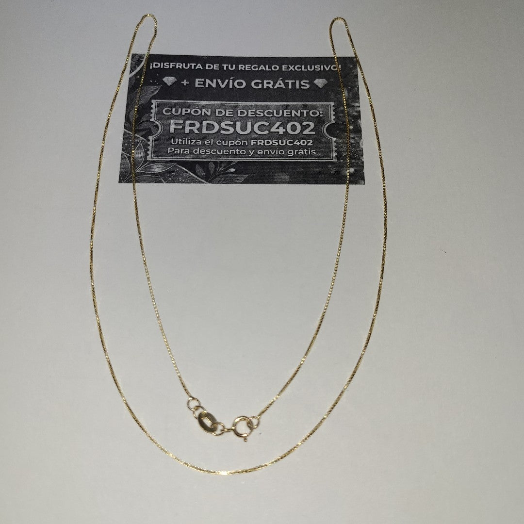 CADENA VENECIANO 14K 55 CM 1.8 GR (NUEVO)