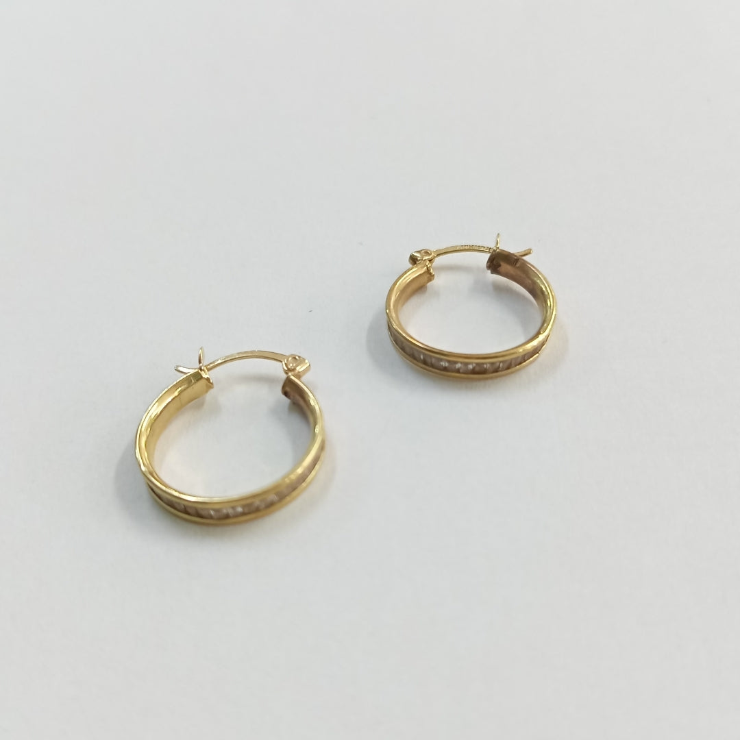 ARRACADAS PAR ORO 10 K 2.7 GRMS (SEMINUEVO)