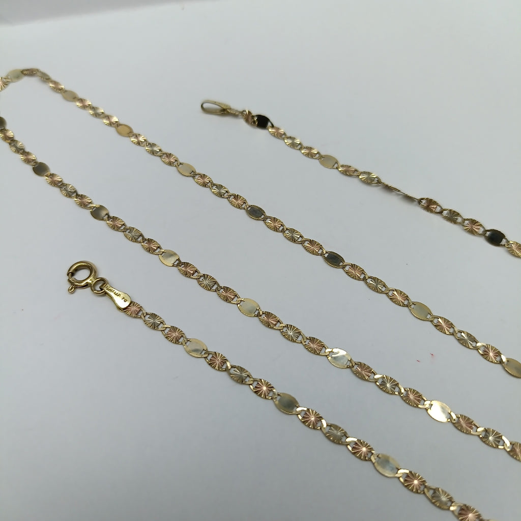 CADENA ORO,ORO COMBINADO 14 K 3,30 GRMS (SEMINUEVO)