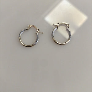 ARETES ARRACADAS COMBINADAS 14K 1.1 GR (NUEVO)