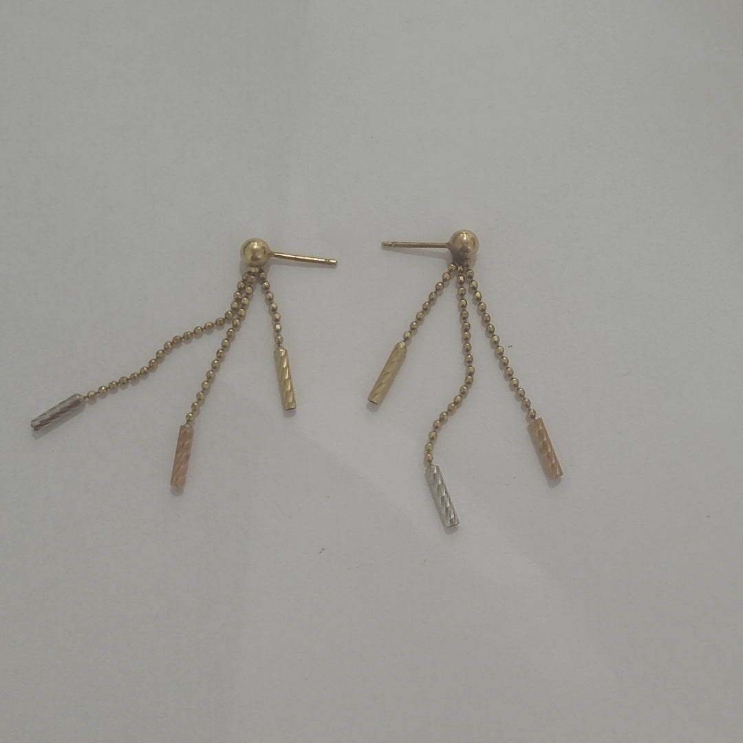 ARETES PAR ORO 14 K 1,90 GRMS (SEMINUEVO)