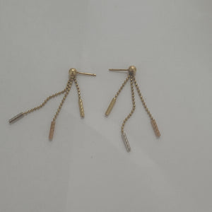 ARETES PAR ORO 14 K 1,90 GRMS (SEMINUEVO)