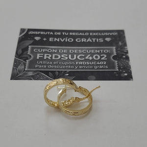 ARETES ARRACADAS FIG GRECAS 14K 1.8 GR (NUEVO)