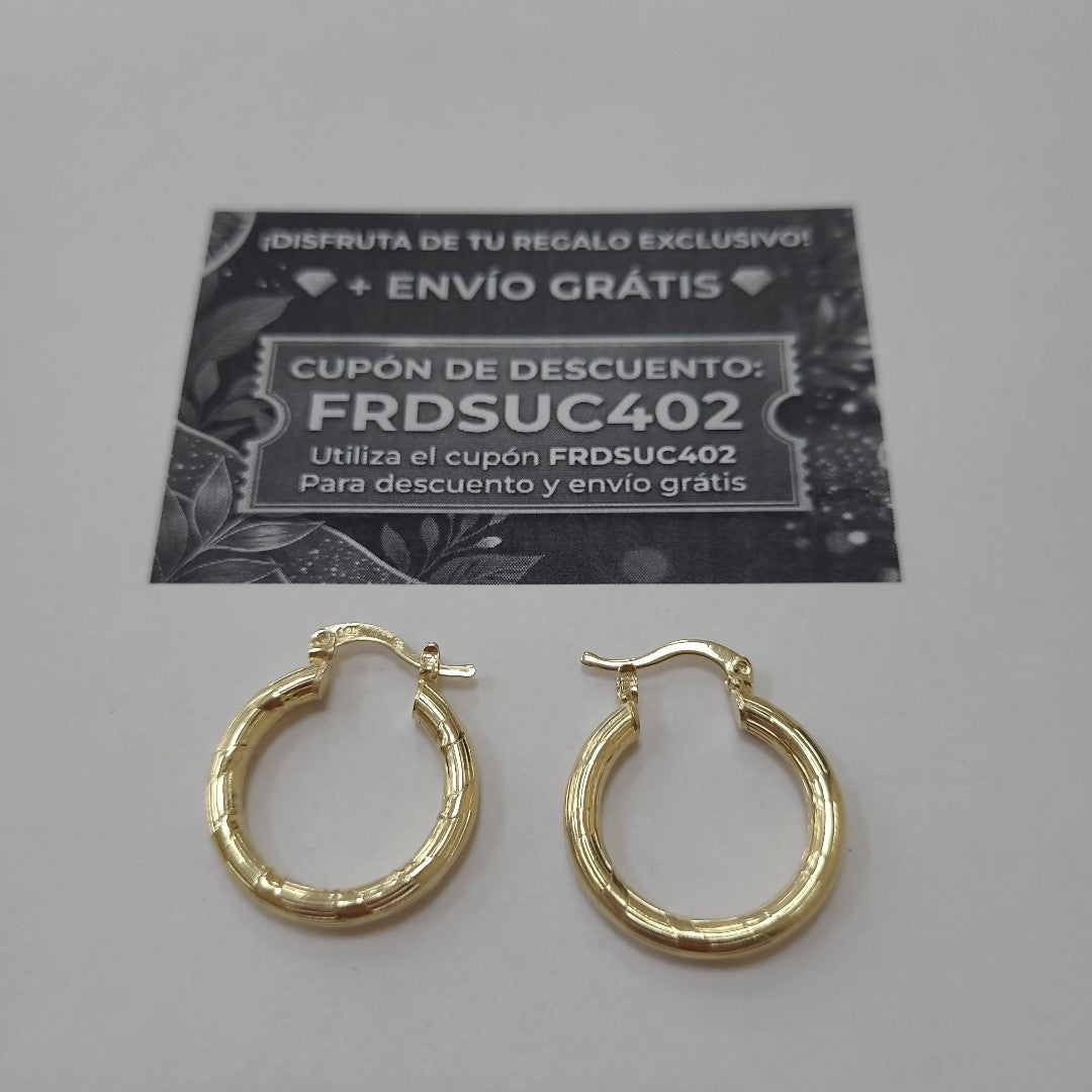 ARETES ARRACADAS 14K 2.7 GR (NUEVO)