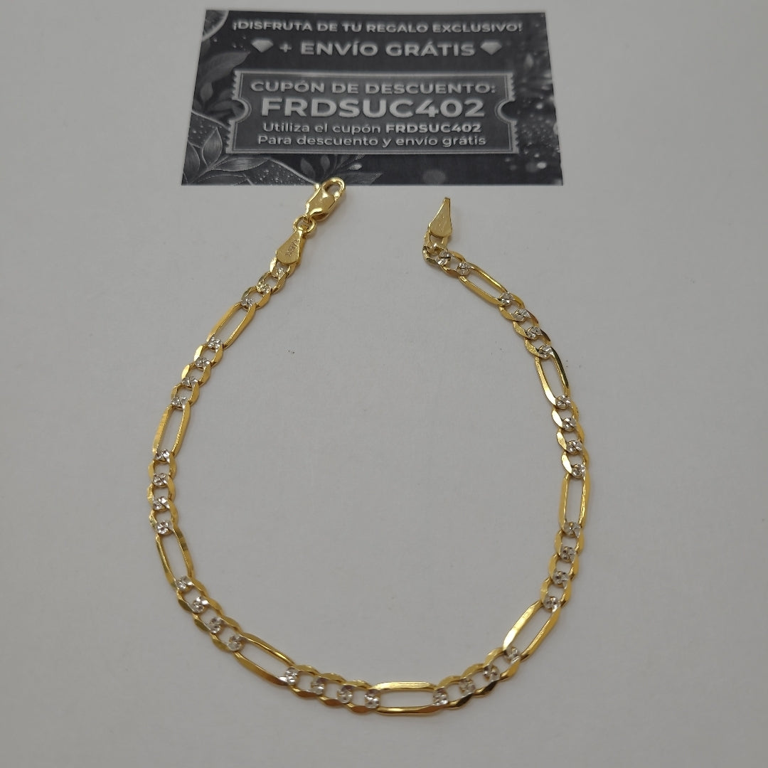 PULSERA 3X1 14K 21 CM 4.6 GR (NUEVO)