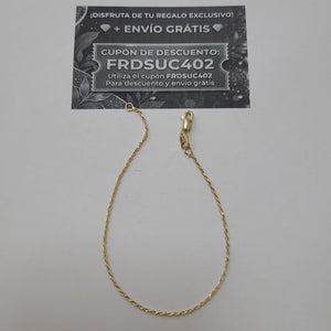 PULSERA TORZAL 14K 18 CM 1.3 GR (NUEVO)