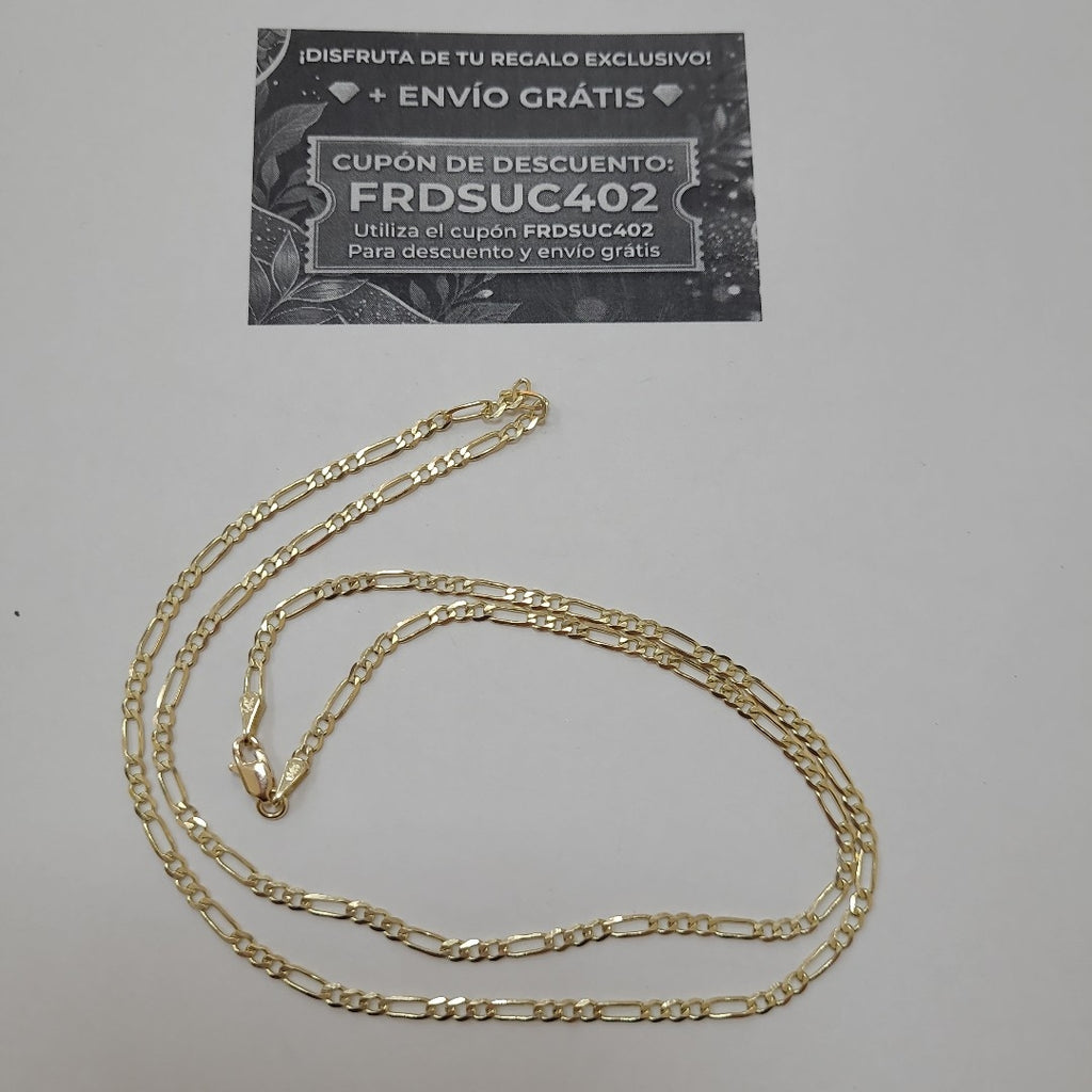CADENA 3X1 14K 55 CM 5 GR (NUEVO)