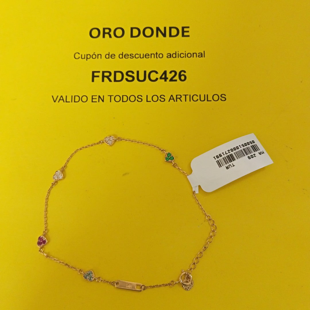 PULSERAS DAMA ORO 14K 1.8 (NUEVO)