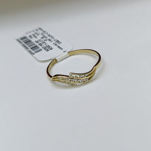 ANILLOS C CIRCONIAS 14K TALLA 8 0.9 GR (NUEVO)