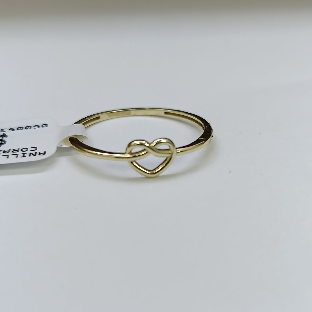 ANILLOS ANILLITO FIG CORAZON 10K TALLA 9 0.9 GR (NUEVO)