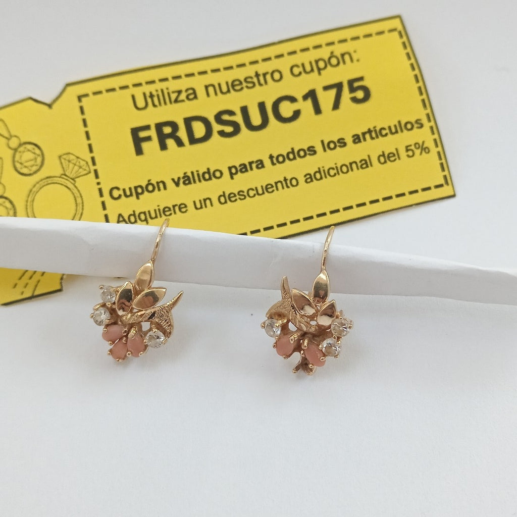 ARETES PAR ORO 14 K 2.6 GRMS (SEMINUEVO)