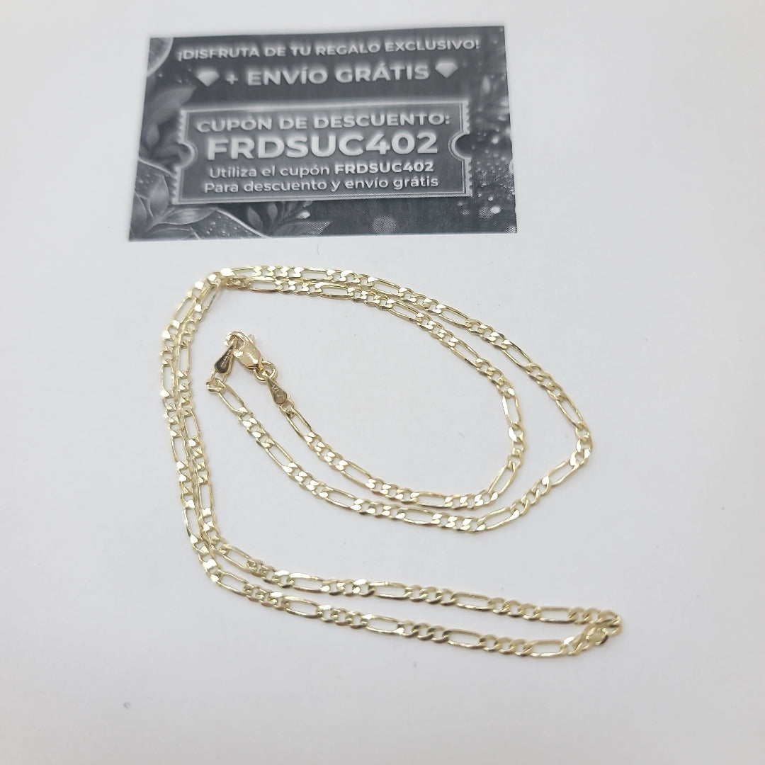 CADENA 3X1 14K 50 CM 4.5 GR (NUEVO)