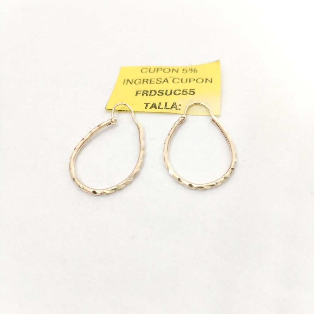 ARRACADAS PAR ORO 14 K 1,50 GRMS (SEMINUEVO)