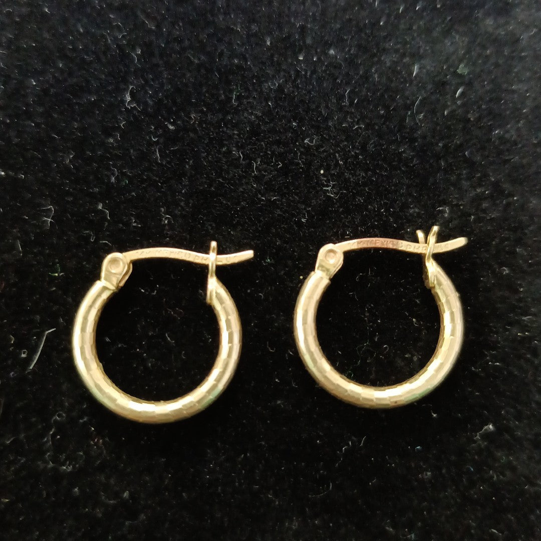ARRACADAS PAR ORO 14 K 1.3 GRMS (SEMINUEVO)