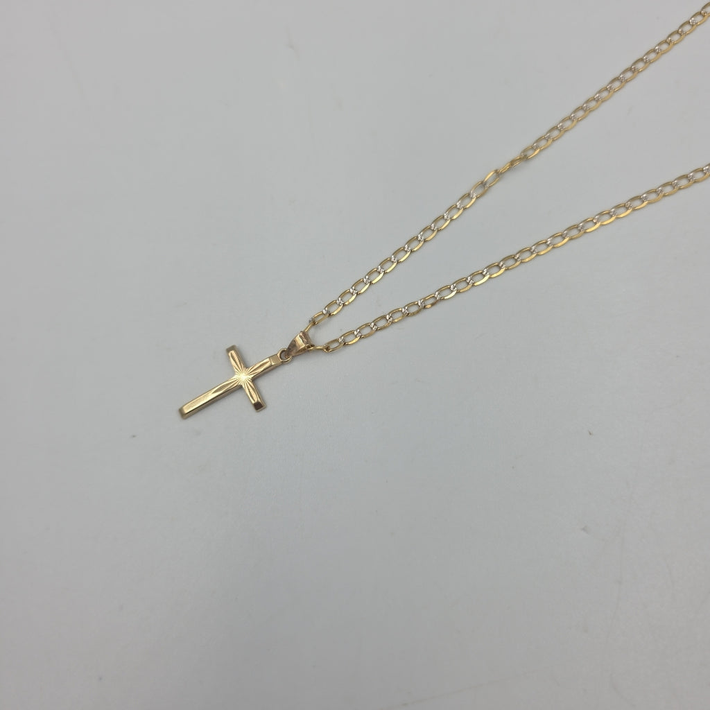 CADENA, CRUZ ORO 10 K 3.6 GRMS (SEMINUEVO)
