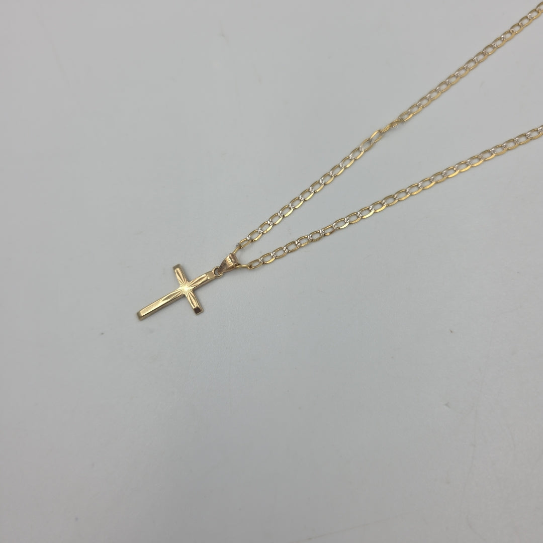 CADENA, CRUZ ORO 10 K 3.6 GRMS (SEMINUEVO)