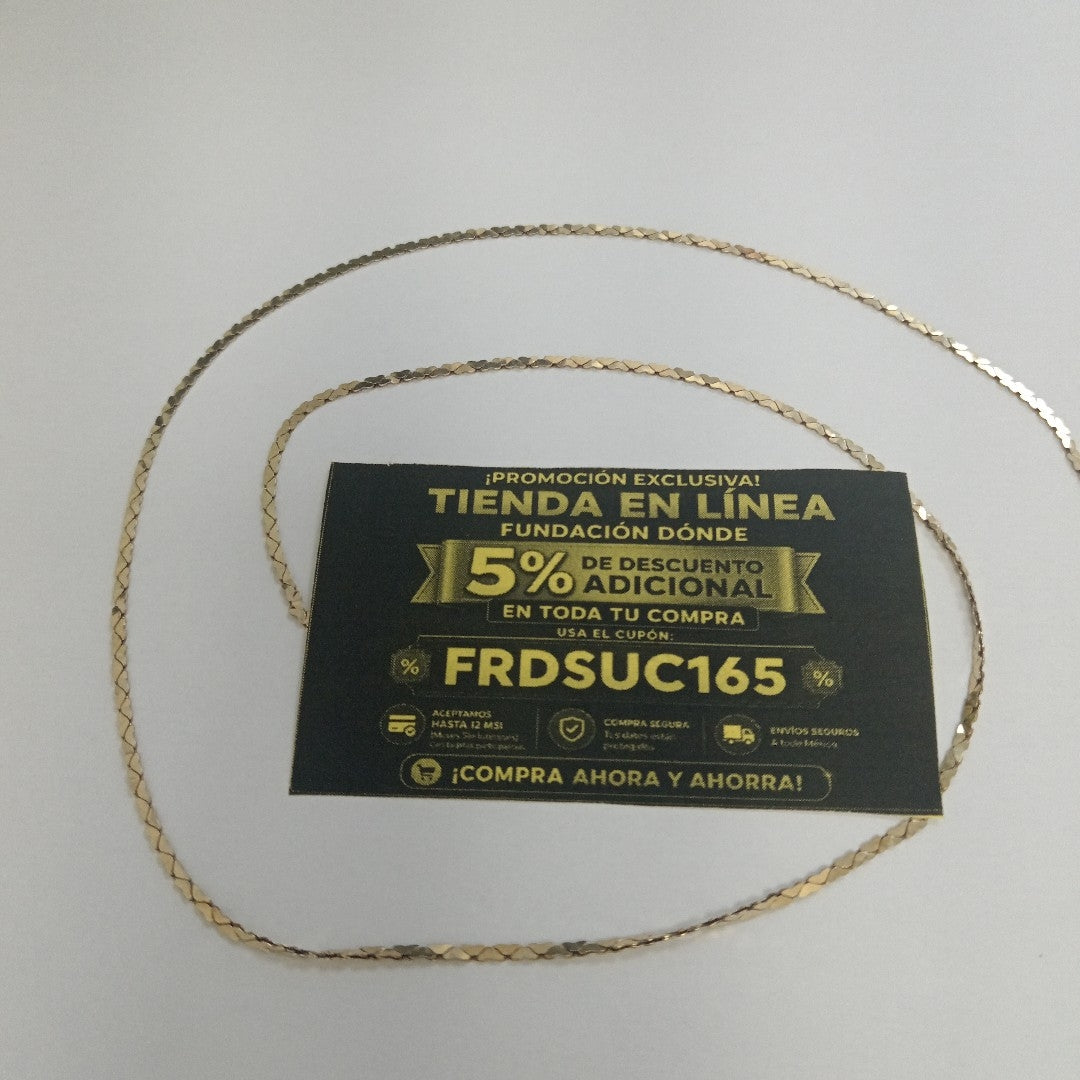 CADENA ORO 14 K 4,80 GRMS (SEMINUEVO)