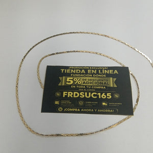 CADENA ORO 14 K 4,80 GRMS (SEMINUEVO)