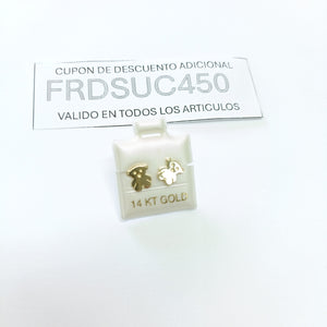 BROQUELES ORO 14K 1 (NUEVO)