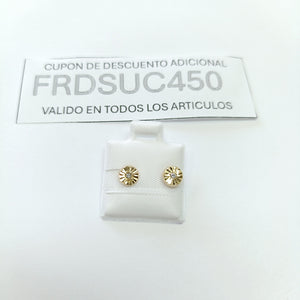 BROQUELES BROQUEL FIG BOTON C CIRCONIA 14K 0.2916 GR (NUEVO)