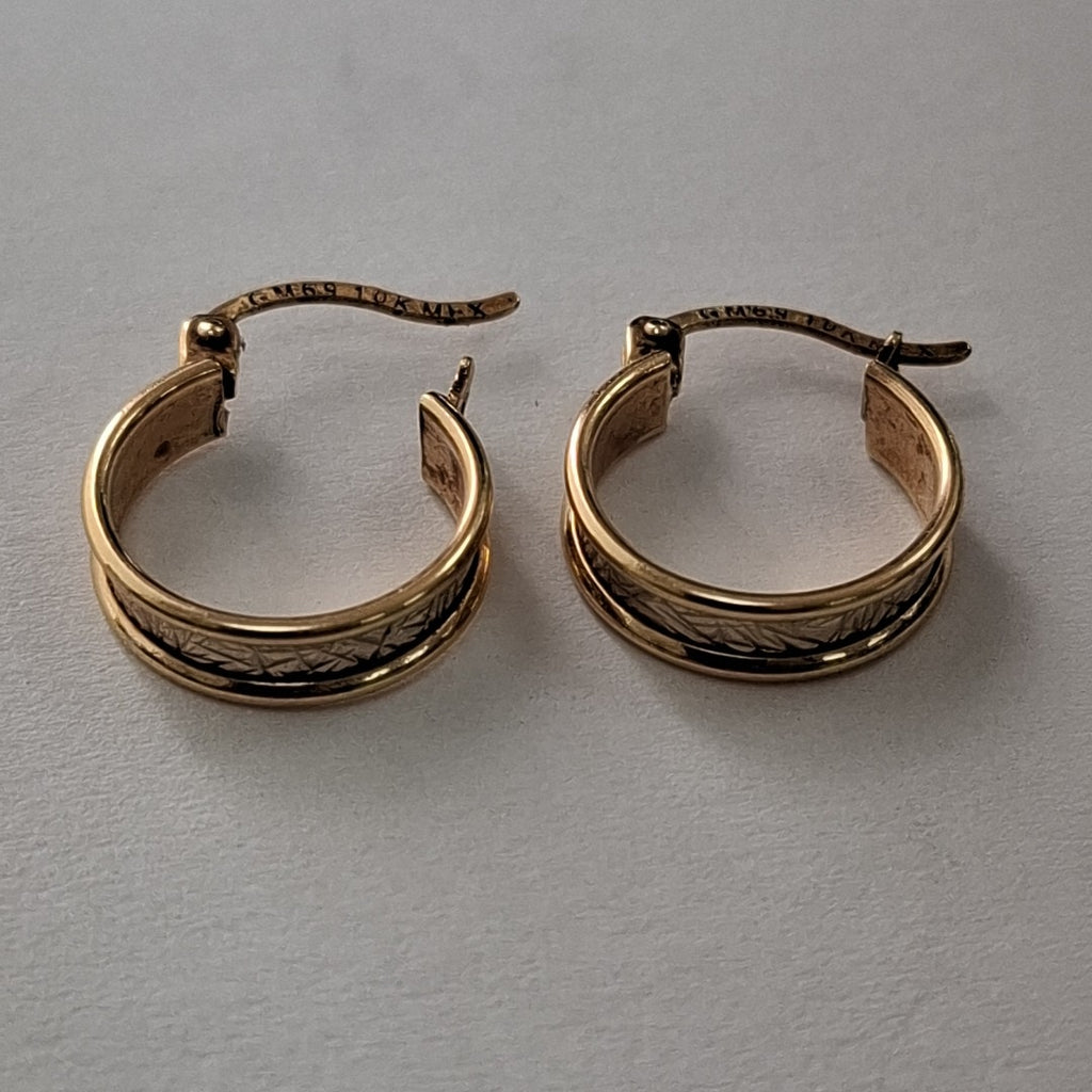 ARRACADAS PAR ORO 10 K 1.6 GRMS (SEMINUEVO)