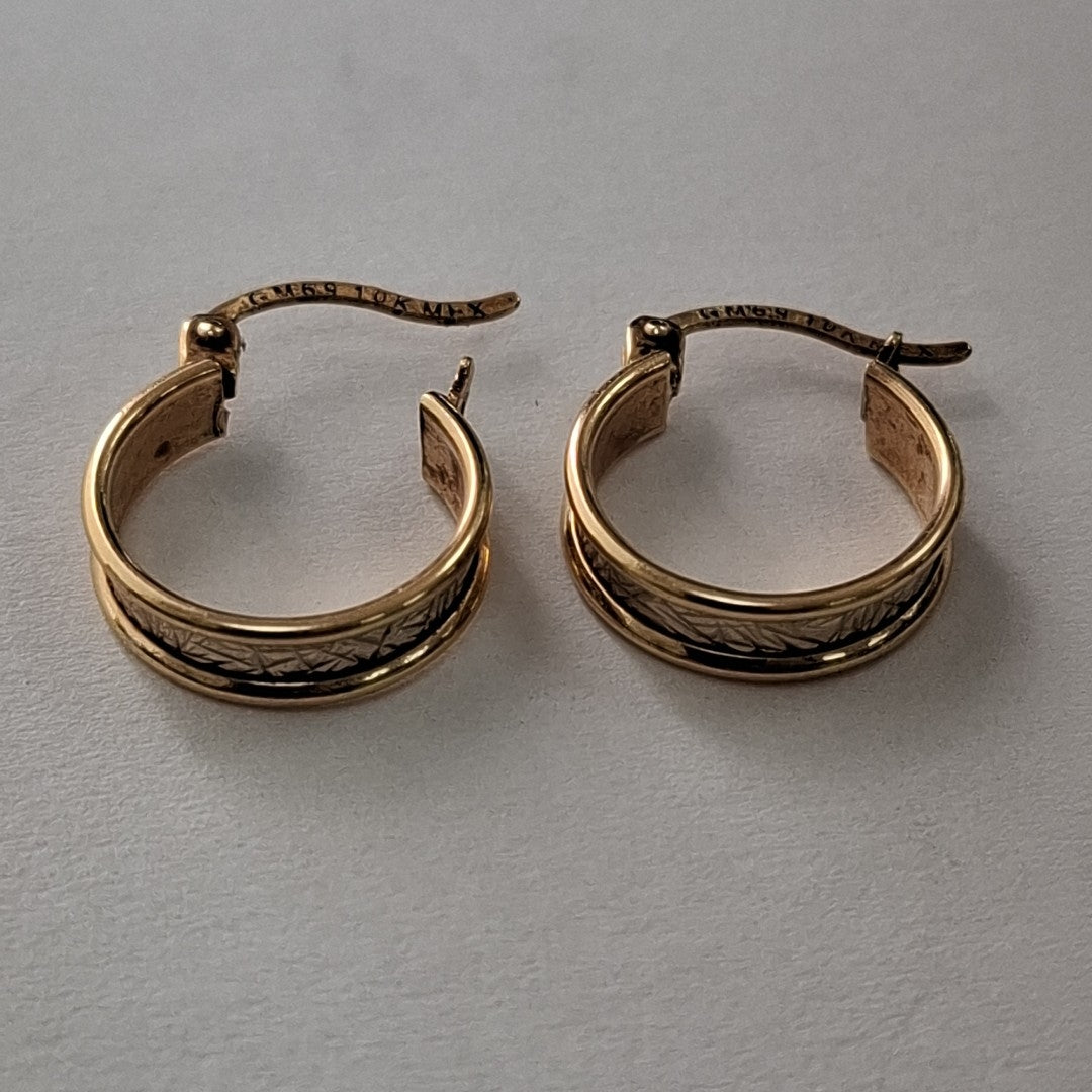 ARRACADAS PAR ORO 10 K 1.6 GRMS (SEMINUEVO)
