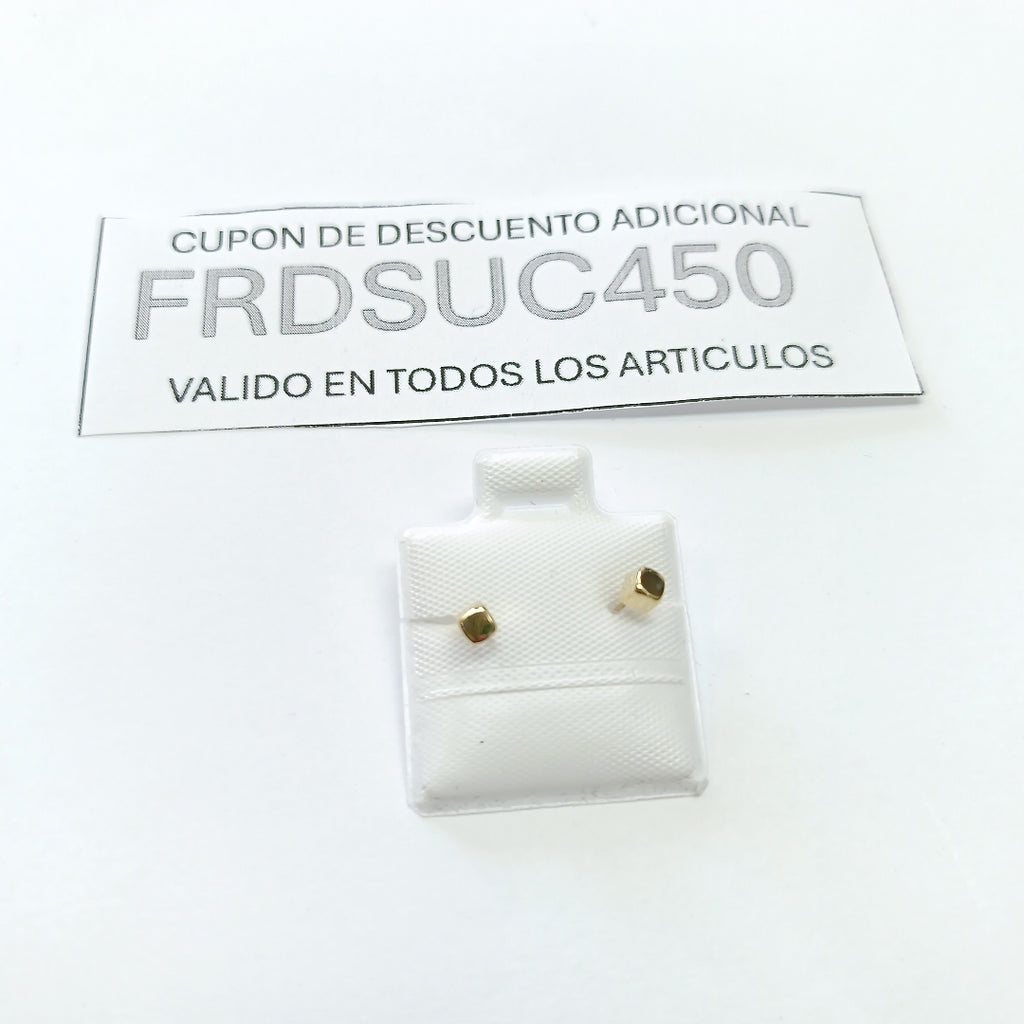BROQUELES BROQUEL FIG CUBO 14K 0.203 GR (NUEVO)