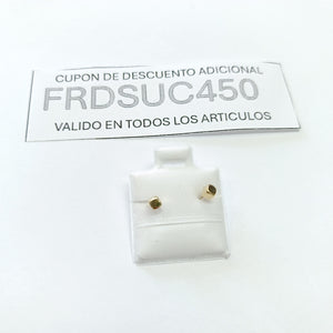 BROQUELES BROQUEL FIG CUBO 14K 0.203 GR (NUEVO)
