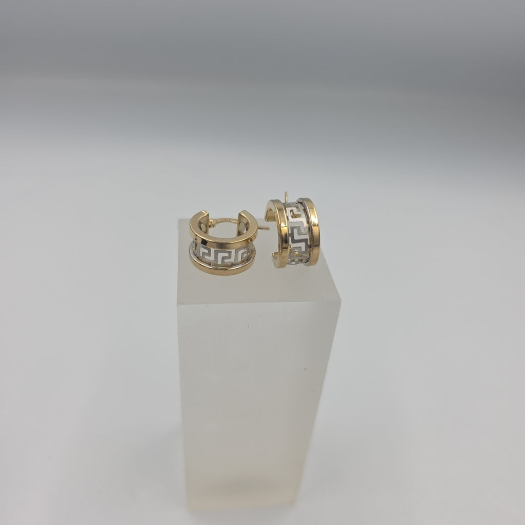 ARRACADAS PAR ORO,ORO BLANCO 10 K 2,10 GRMS (SEMINUEVO)