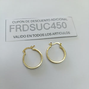 ARETES TEJIDO ARRACADAS TIPO GRECAS 14K 2.1 GR (NUEVO)