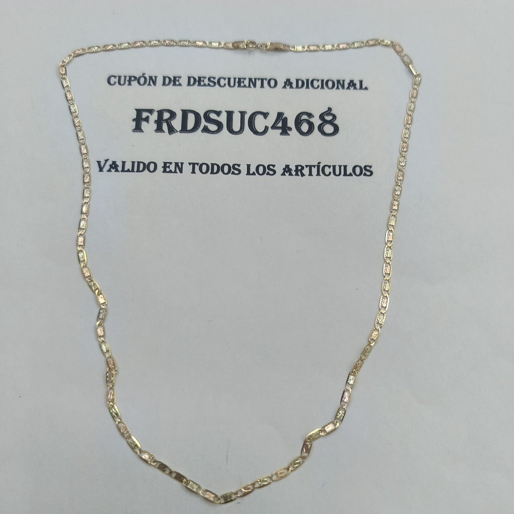 CADENA ORO COMBINADO 10 K 3.3 GRMS (SEMINUEVO)
